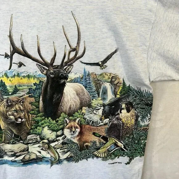 Vtg 1994 H.L. Miller Single Stitch T Shirt XL Grand Canyon Nature Wrap Around - Picture 8 of 10